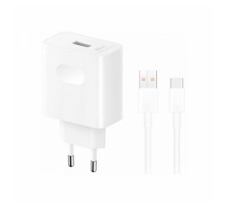 Slika proizvoda: PUNJAČ ORIGINAL 80W HONOR SuperCharge mrežni punjač USB-C sa kabelom bijela