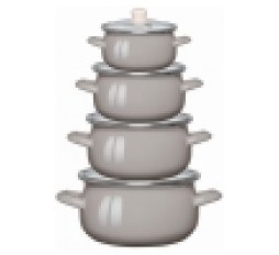 Slika proizvoda: Altom Design set emajliranih lonaca - bež 02050021348