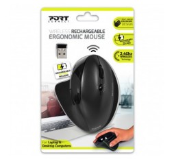 Slika proizvoda: Port miš ergonomski punjivi za dešnjake, crni
