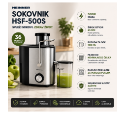 Slika proizvoda: HEINNER sokovnik HSF-500S