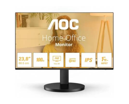 AOC LED IPS 23, 8" 24B3HA2, VGA, HDMI, zvuč., 100Hz