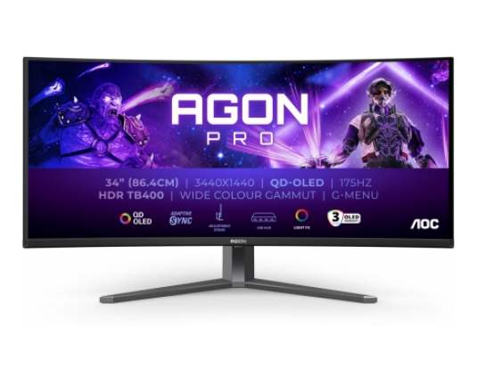 AOC AGON AG346UCD, QD-OLED, 2xHDMI, DP, USB, 175Hz