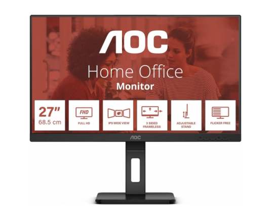 AOC LED 27" 27E3QAF, VGA, HDMI, DP, 150mm, zvuč.